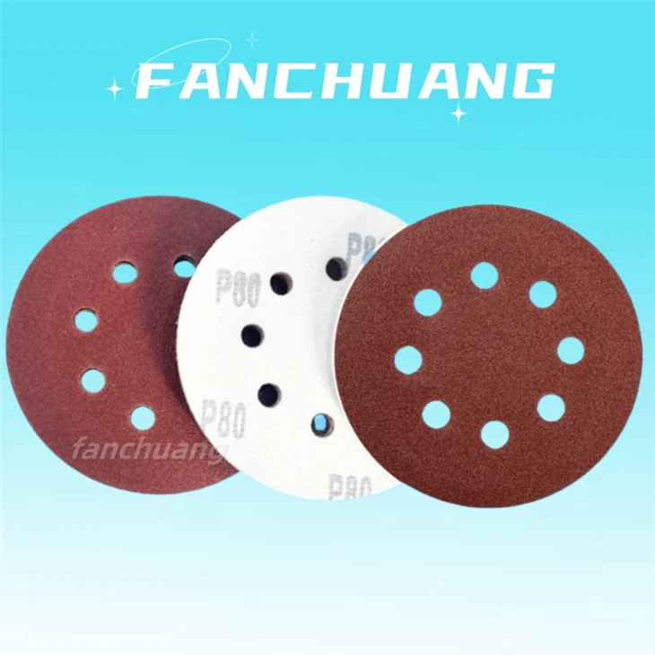 5'' 125mm Self Adhesive Sanding Discs，8Hholes