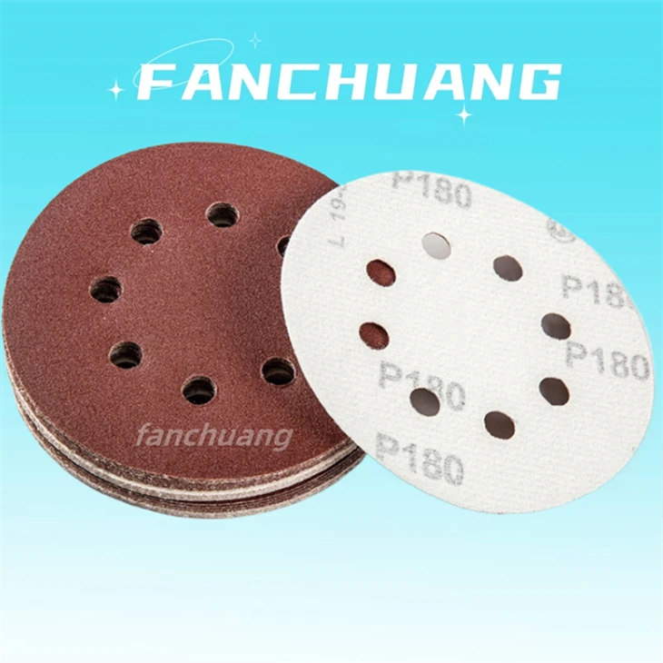 5'' 125mm Self Adhesive Sanding Discs，8Hholes
