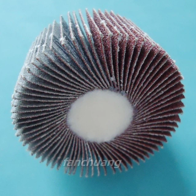 Abrasive Spindle-Mounted Flap Wheels, 6mm Shank