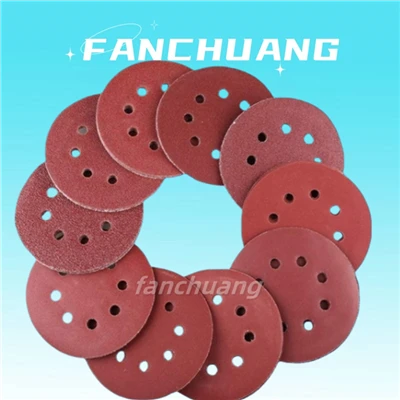 Selbstklebende Schleifpapier-Nassschleifscheiben 5 Zoll 125 mm 8 Löcher